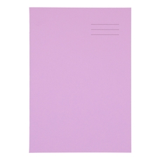 A4+ Exercise Book 80 Page, Plain, Purple - Pack of 50